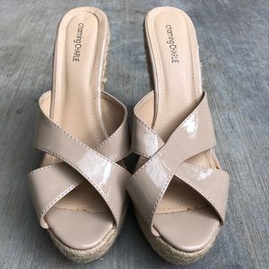 Charming Charlie Beige Wedges
